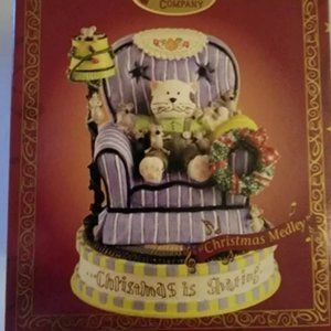 Vintage (2001) San Francisco Music Box Company Cat and Mice Ornament